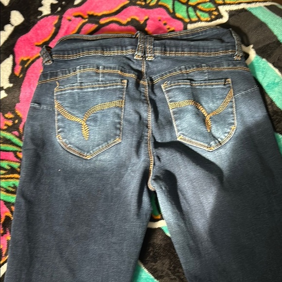 YMI Blue Skinny Jeans Classic Denim Style - Picture 6 of 8